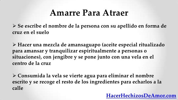 amarrar a un hombre solo con el nombre